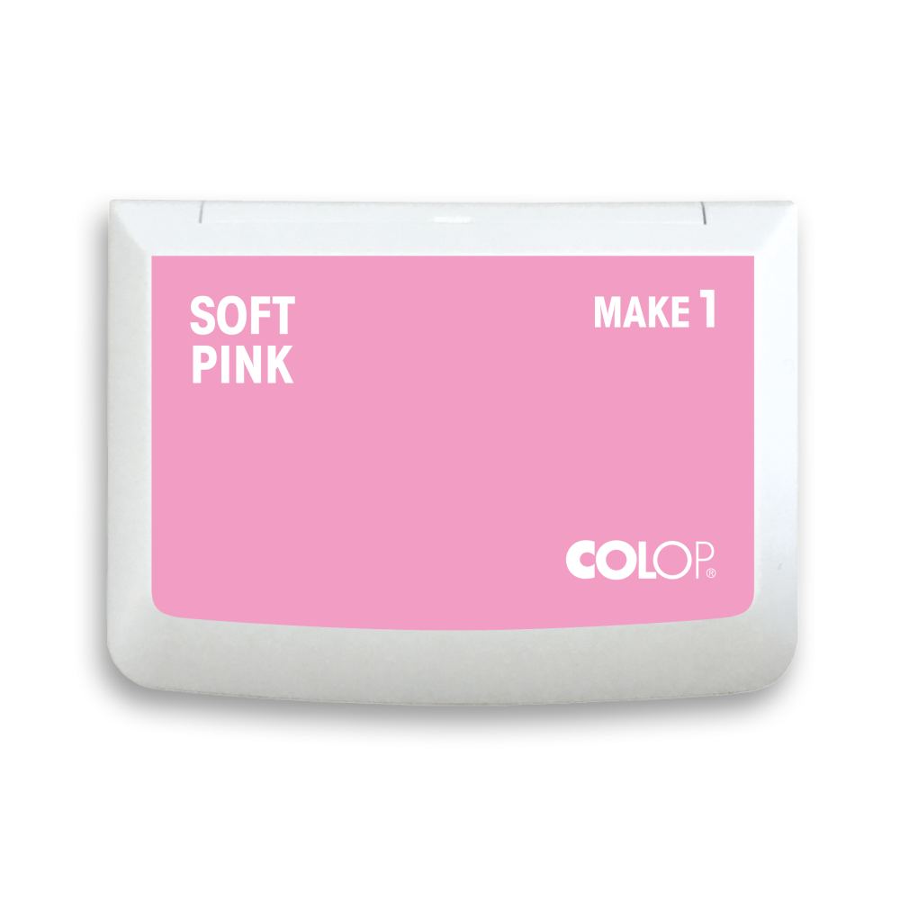 SOFT PINK Ink Pad MAKE 1 by Colop Decorative Ink Pad Sweet Colors 
