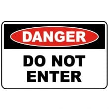danger do not enter sign