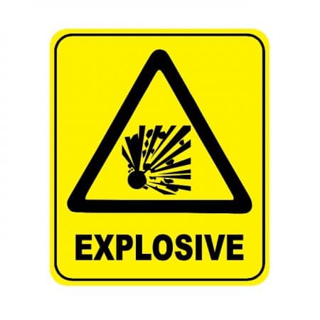 explosive sign