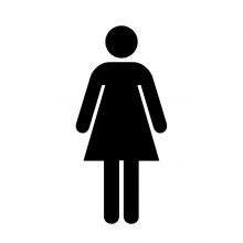 Women's toilet sign