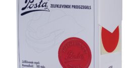 embossing seal stickers red