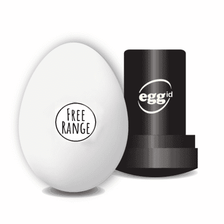 Egg stamp with logo